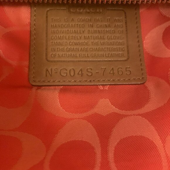 Vintage Coach Hamilton Kelly (2005) 7465” Brown Tan Leather Purse - Picture 12 of 16